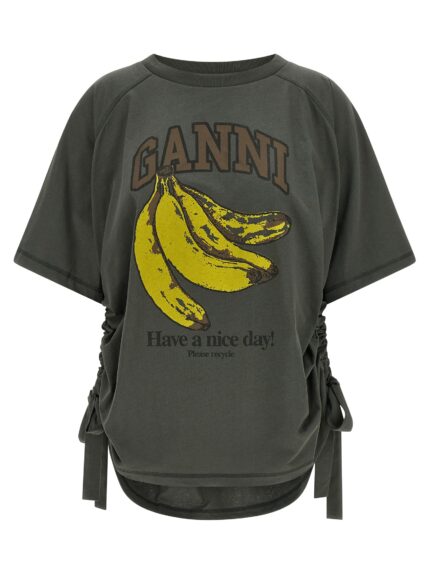 GANNI 'Grey Banana' T-shirt