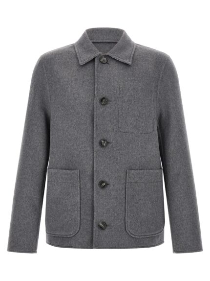 AMI PARIS Grey Boule Jacket