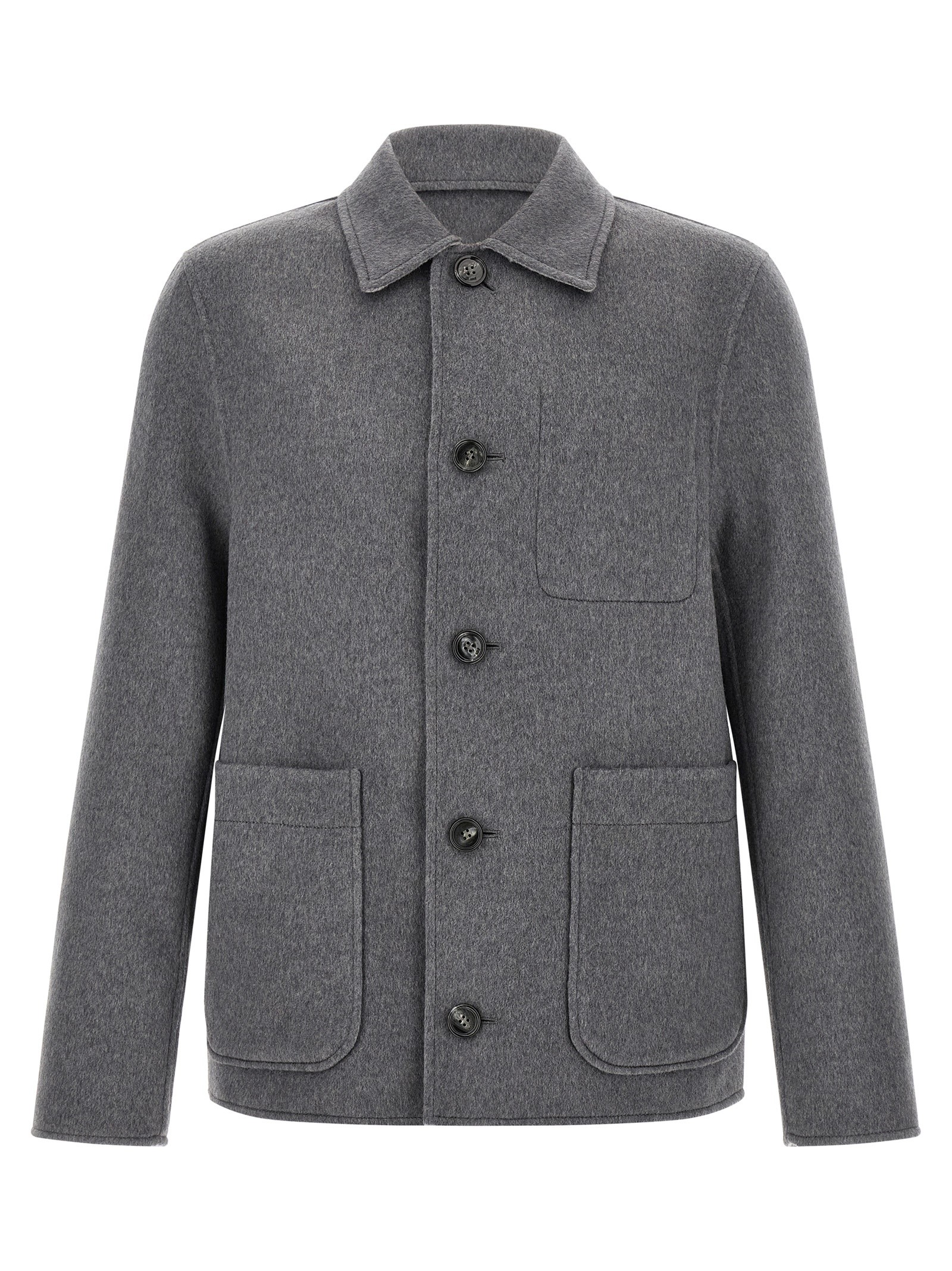 AMI PARIS Grey Boule Jacket