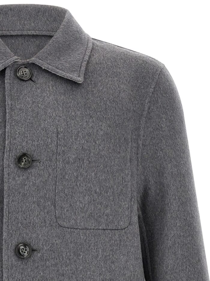 AMI PARIS Grey Boule Jacket