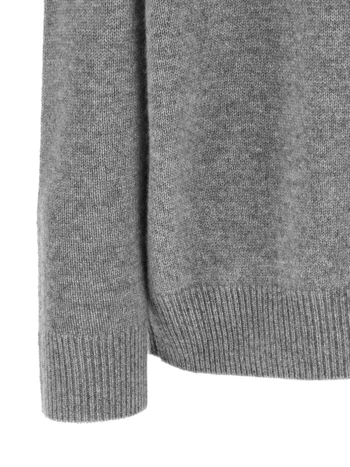 CO Grey Cashmere V-neck Sweater