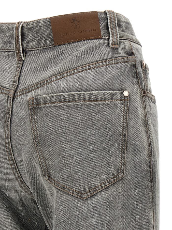 Brunello Cucinelli Grey 'Contemporary Loose' Jeans