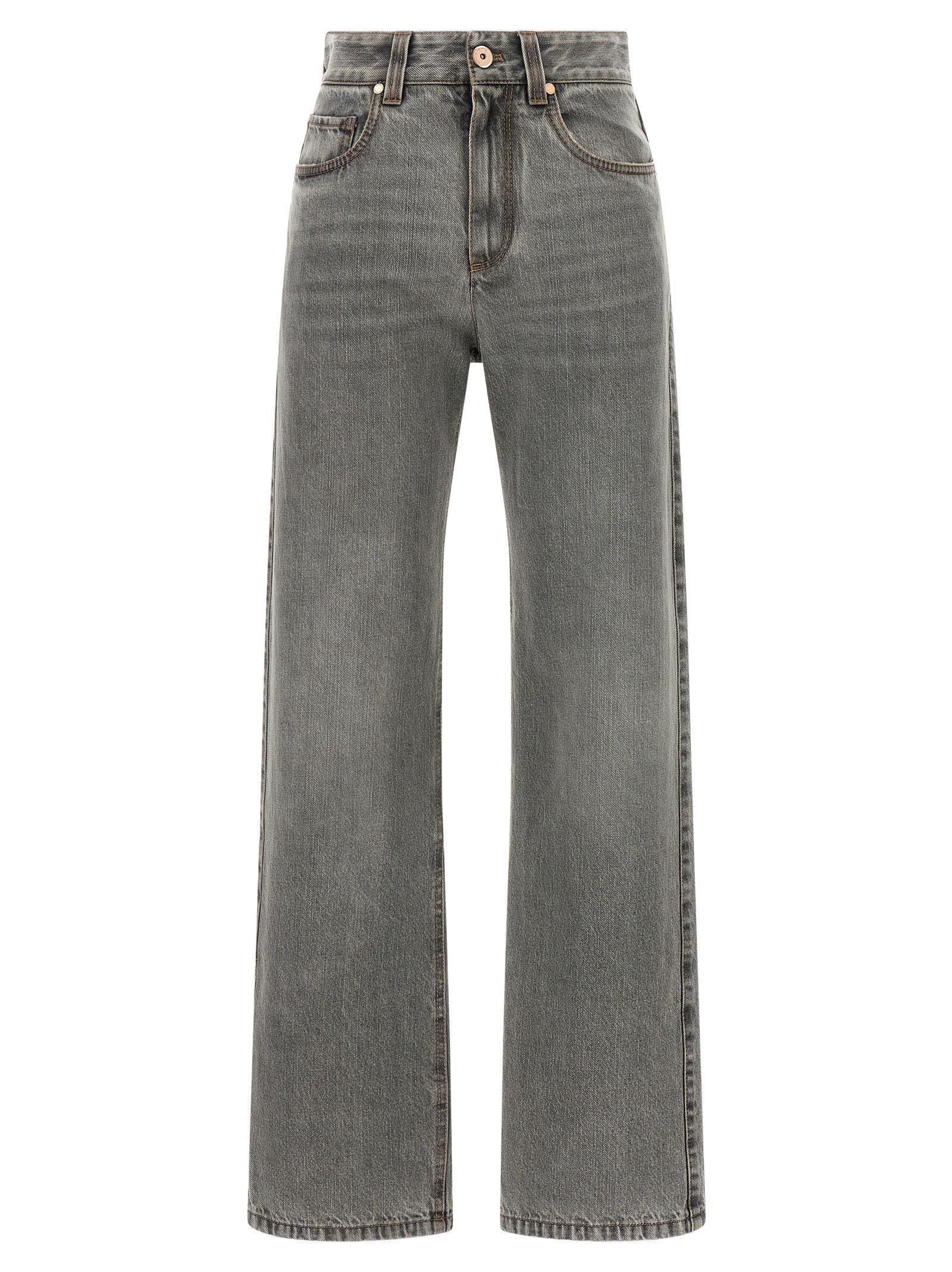 Brunello Cucinelli Grey 'Contemporary Loose' Jeans
