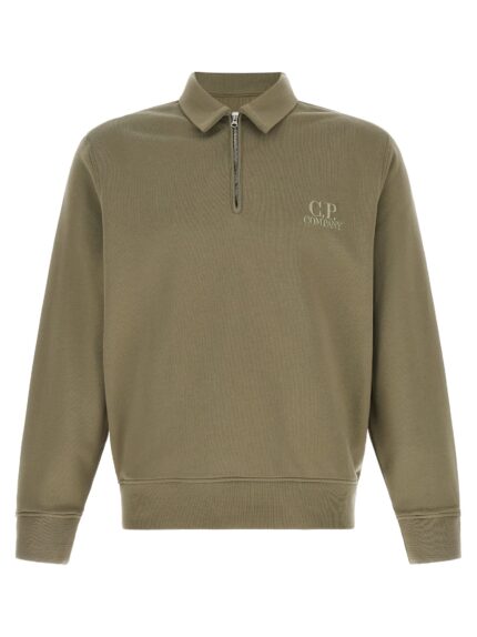 C.P. COMPANY Grey Cotton Fleece Sweatshirt