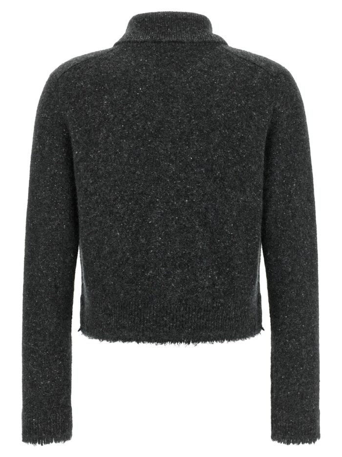 VINCE Grey Donegal Finish Cardigan
