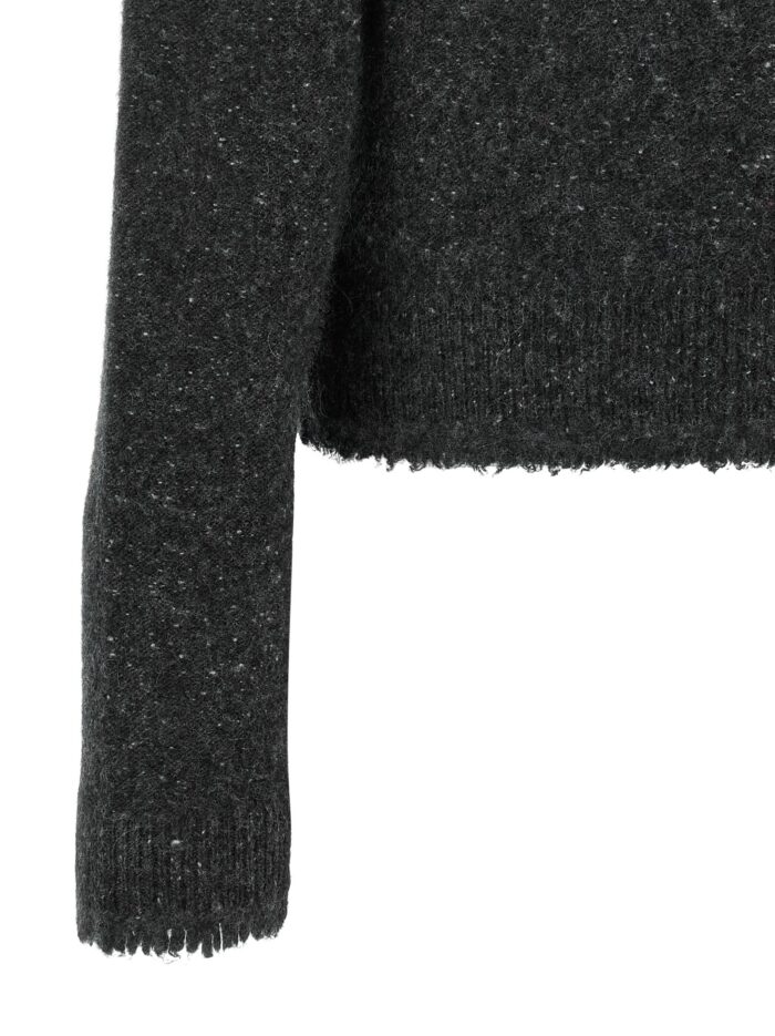 VINCE Grey Donegal Finish Cardigan