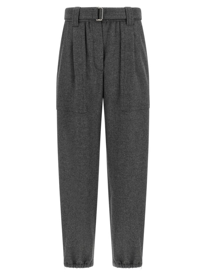 brunello cucinelli grey 'loose cargo' pants Brunello Cucinelli Grey 'Loose Cargo' Pants