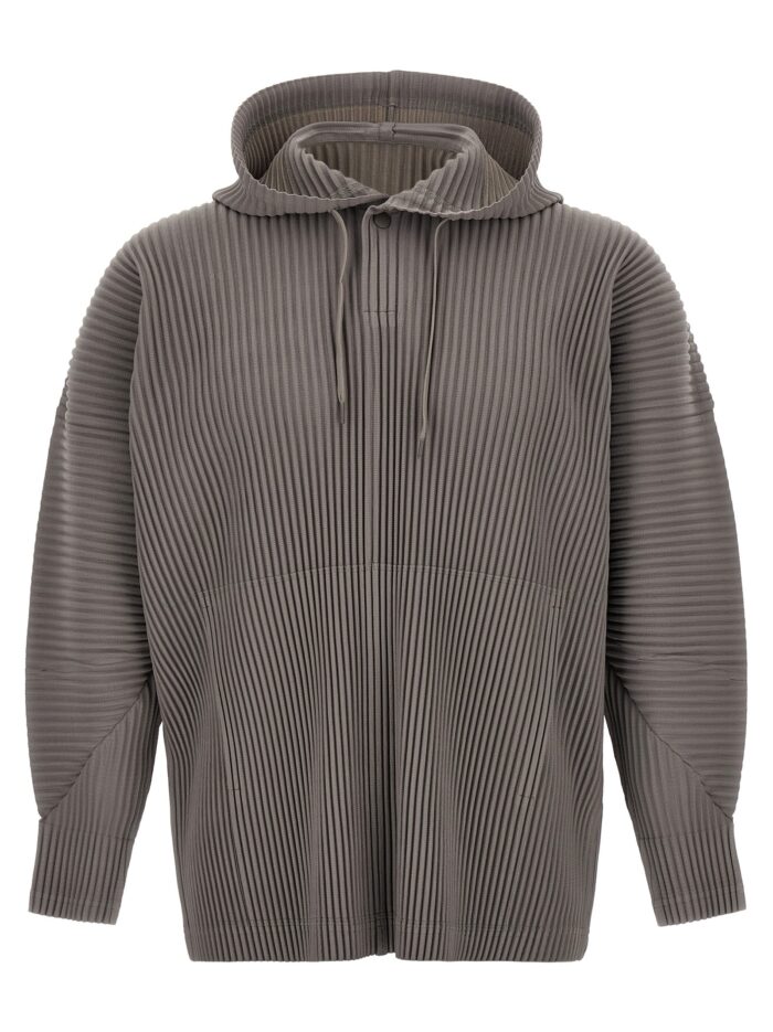 homme plisse' issey miyake grey 'monthlycolors:october' hoodie HOMME PLISSE' ISSEY MIYAKE Grey 'MonthlyColors:October' Hoodie