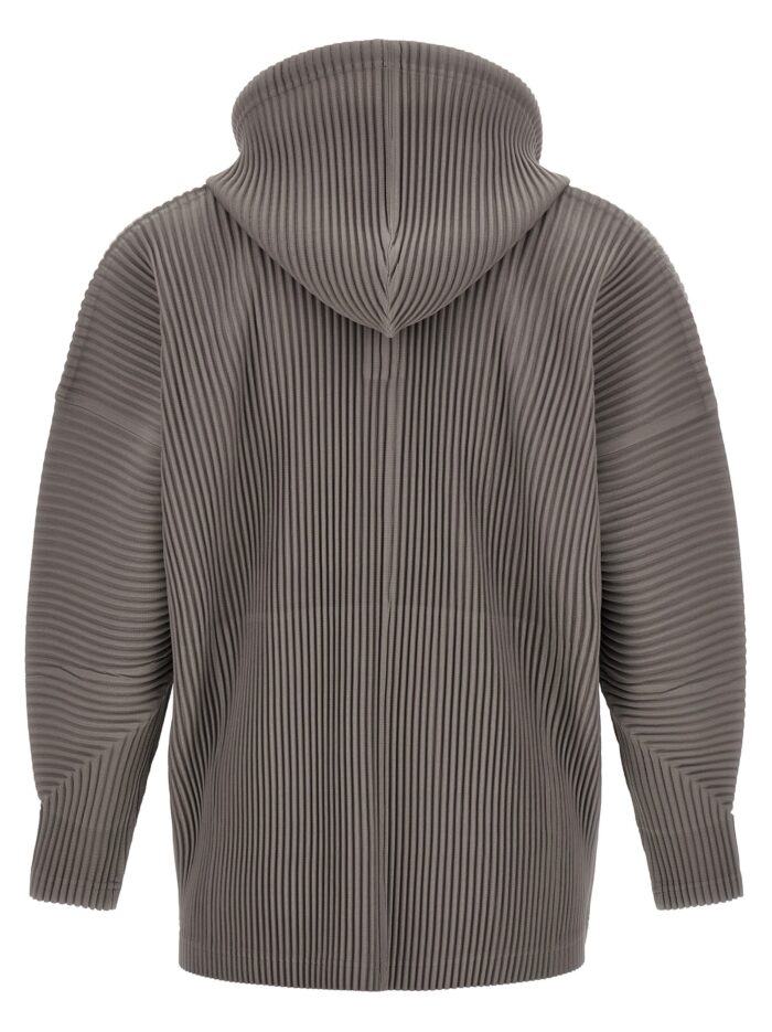 HOMME PLISSE' ISSEY MIYAKE Grey 'MonthlyColors:October' Hoodie