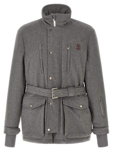 Brunello Cucinelli Grey 'Mountain' Saharan