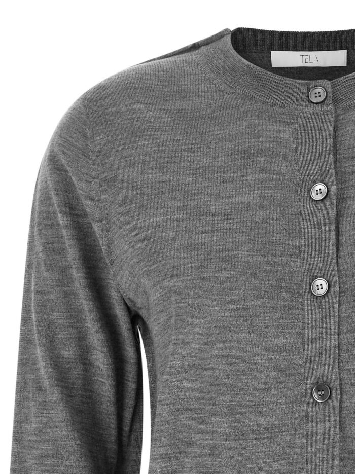 TELA Grey 'Winny' Cardigan