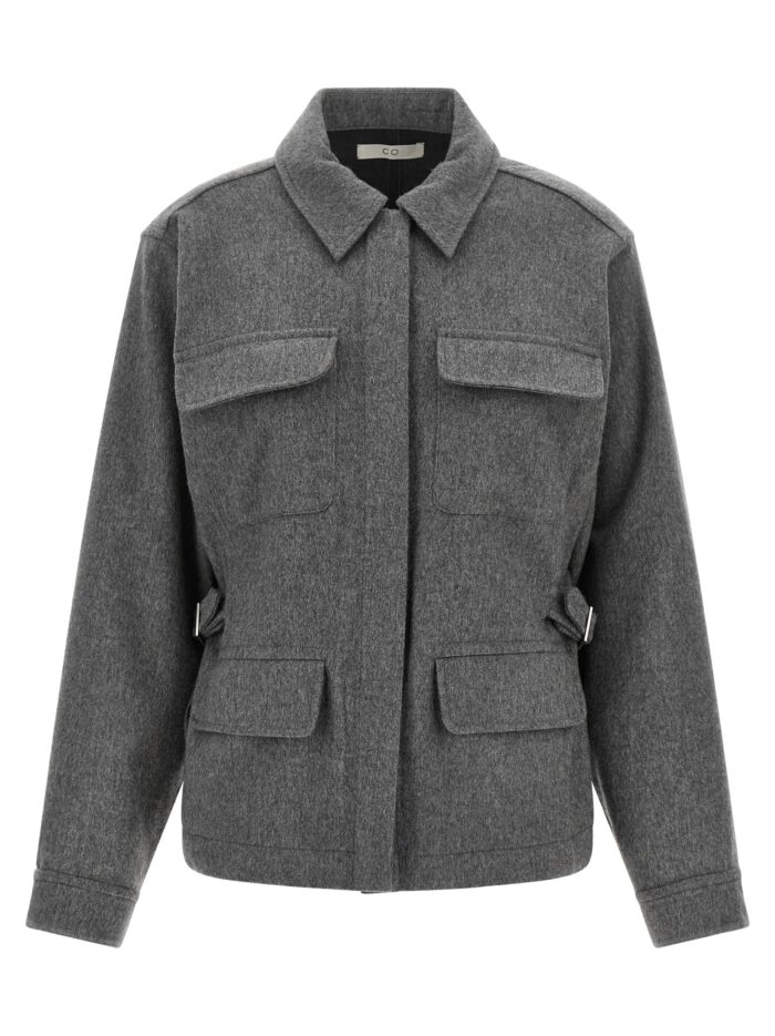 co grey 'workwear' overshirt CO Grey 'Workwear' Overshirt