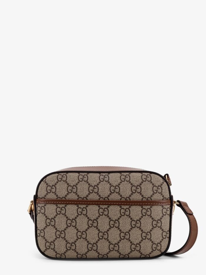 Gucci 1955 Horsebit GG Supreme Fabric And Leather Shoulder Bag