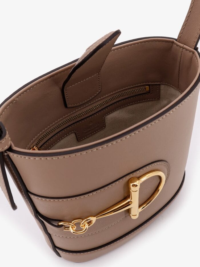 Gucci 73 Leather Bucket Bag