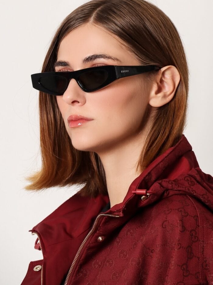 Gucci Acetate Sunglasses With Engraved Logo On The Side