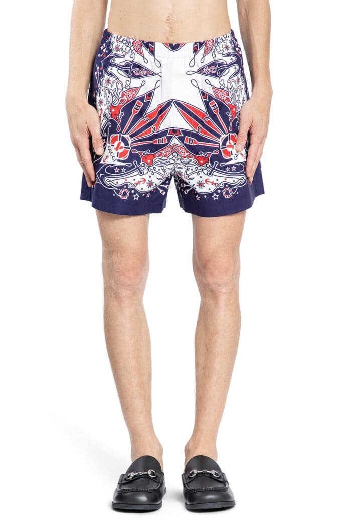 Gucci Bandana Print Cotton Shorts