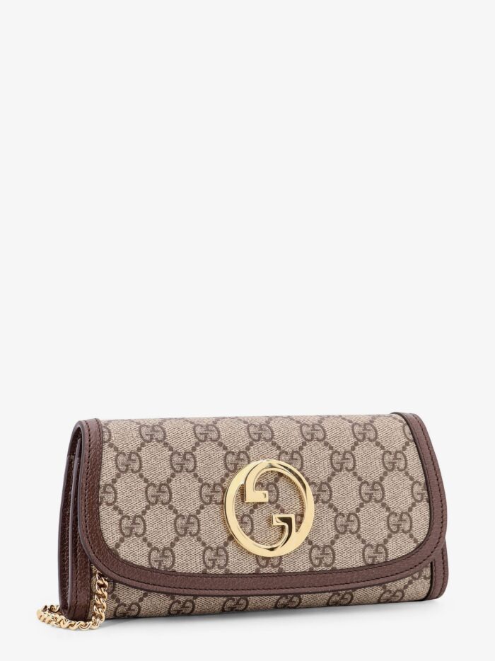 Gucci Blondie GG Supreme Fabric And Leather Shoulder Bag