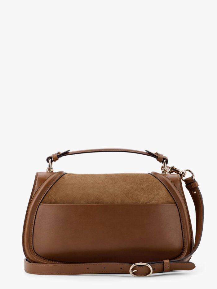 Gucci Blondie Medium Suede Handbag With Leather Inserts