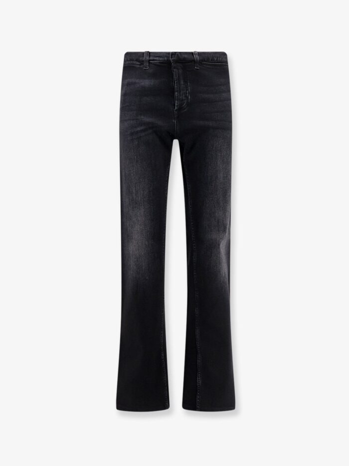 gucci blue denim jeans with nastro web profiles Gucci Blue Denim Jeans With Nastro Web Profiles