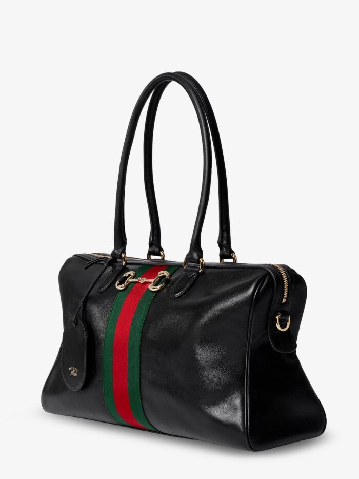 Gucci Borsetto Leather Shoulder Bag With Metal Horsebit