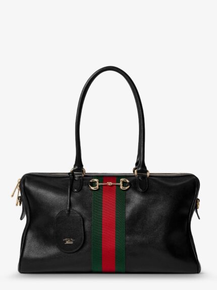 Gucci Borsetto Leather Shoulder Bag With Metal Horsebit