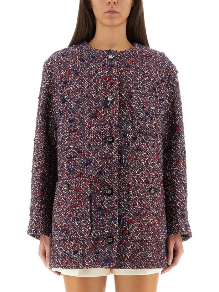 gucci bouclÉ wool jacket Gucci BOUCLÉ WOOL JACKET