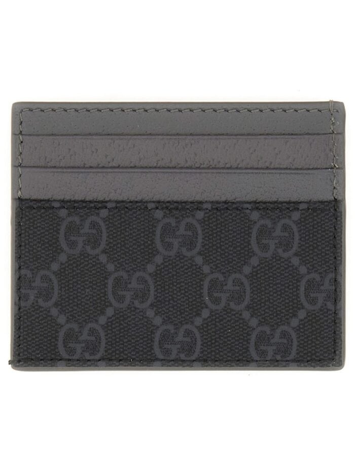gucci card holder with gg detail Gucci CARD HOLDER WITH GG DETAIL