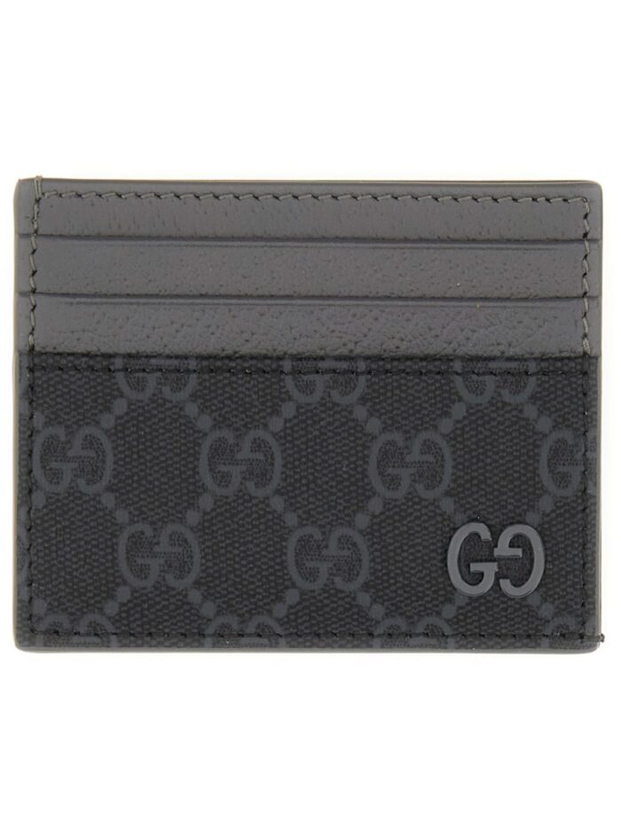 gucci card holder with gg detail Gucci CARD HOLDER WITH GG DETAIL