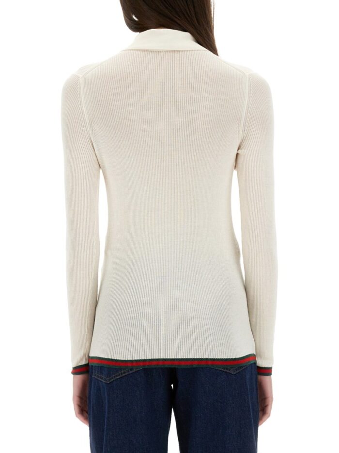 Gucci CASHMERE AND SILK POLO SHIRT