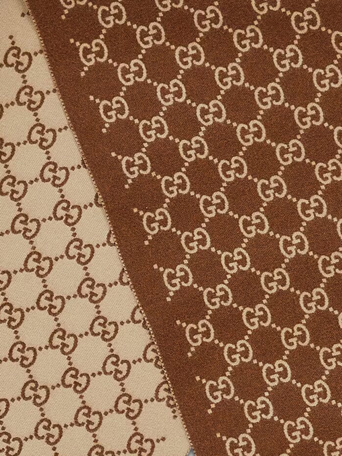 Gucci Cashmere Scarf With GG Print