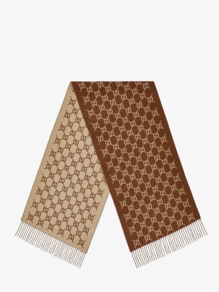 Gucci Cashmere Scarf With GG Print