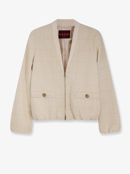 Gucci Checked Cotton Tweed Jacket
