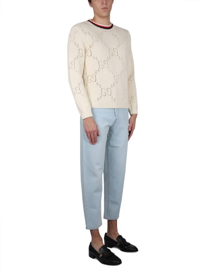 Gucci CLOSE-FITTING DENIM PANTS