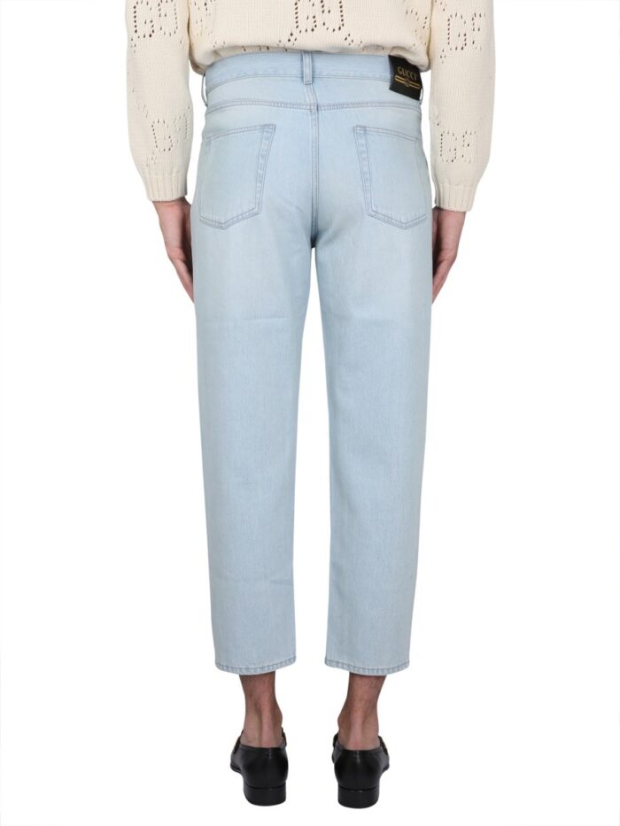 Gucci CLOSE-FITTING DENIM PANTS
