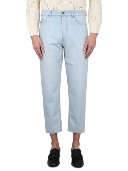 Gucci CLOSE-FITTING DENIM PANTS