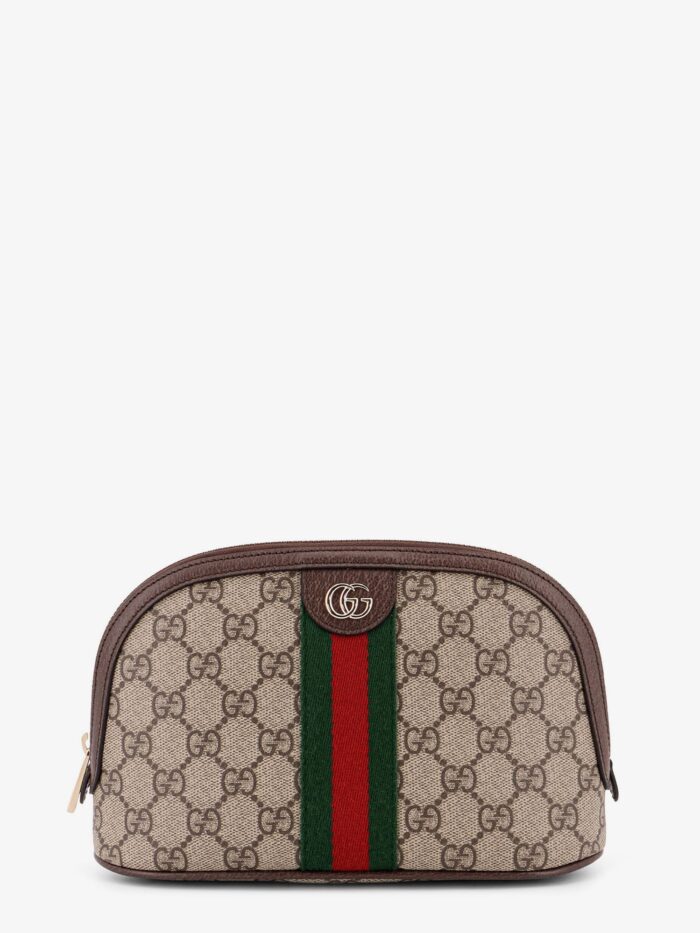 gucci coated canvas beauty case with gg motif Gucci Coated Canvas Beauty Case With GG Motif