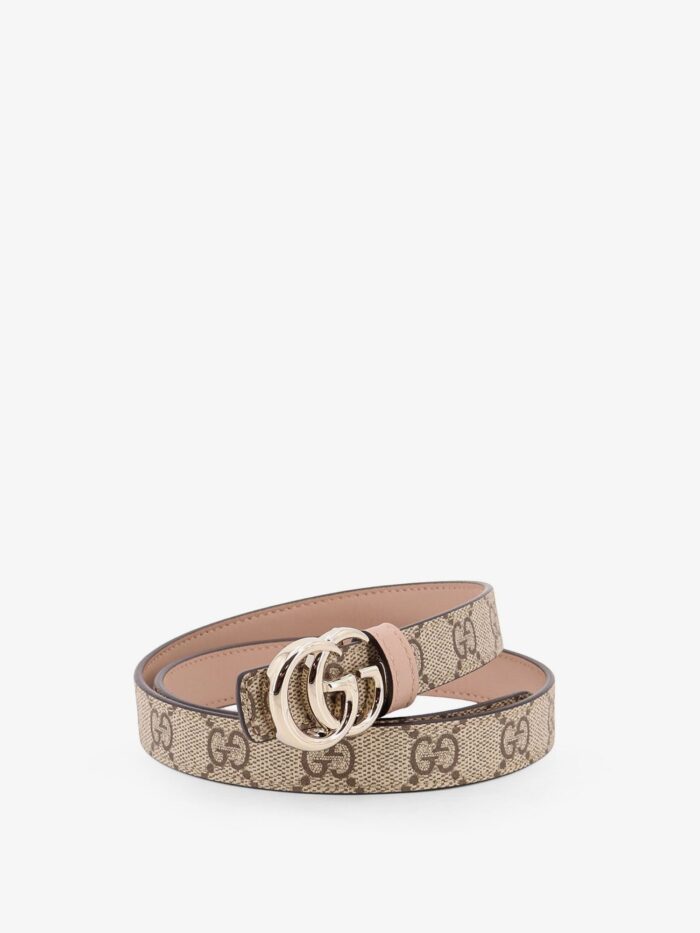Gucci Coated Canvas Reversible Belt With GG Logo