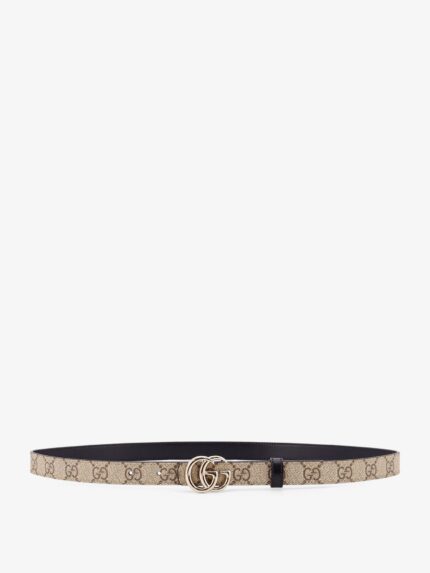 Gucci Coated Canvas Reversible Belt With GG Supreme Motif