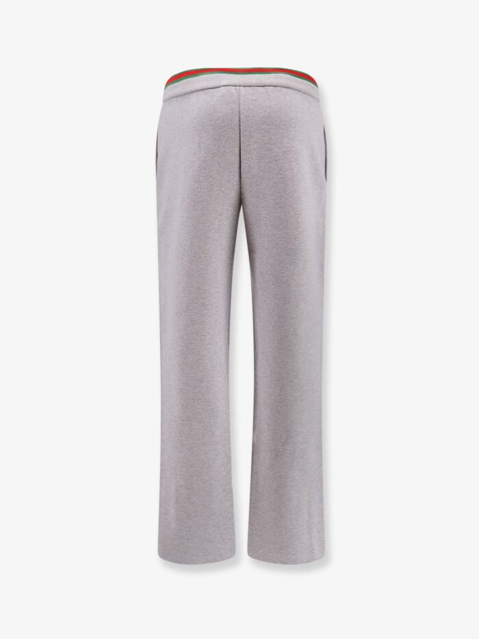 Gucci Cotton Blend Trouser With Web Detail