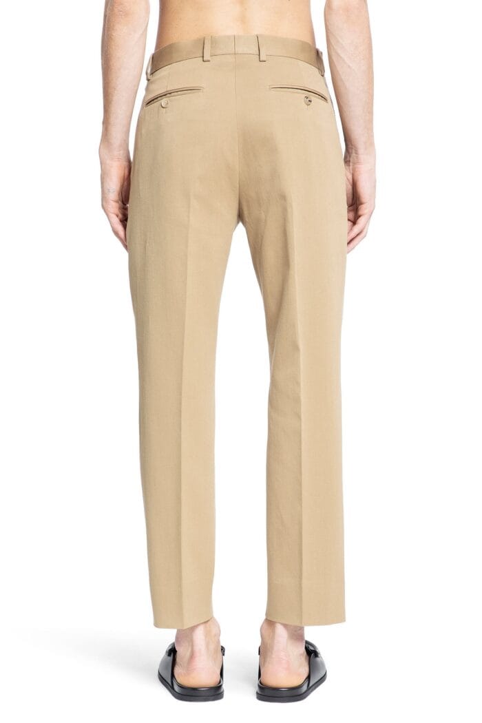 GUCCI Cotton Garbardine Web Trousers