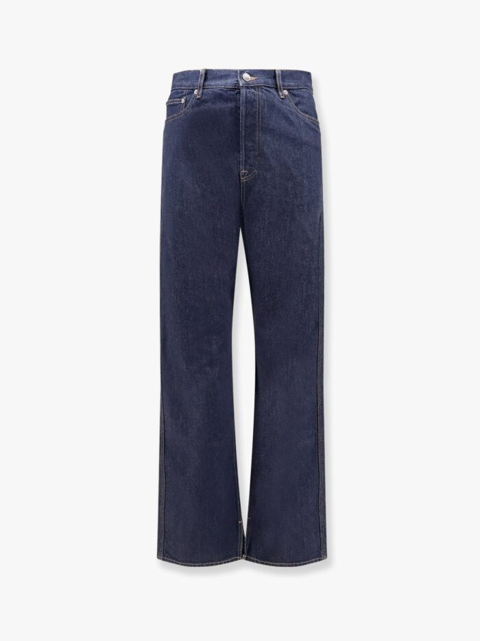 Gucci Cotton Jeans With Back Floral Print