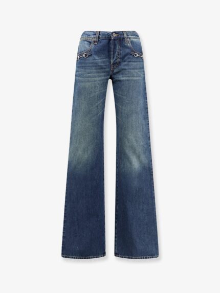 Gucci Cotton Jeans With Horsebit