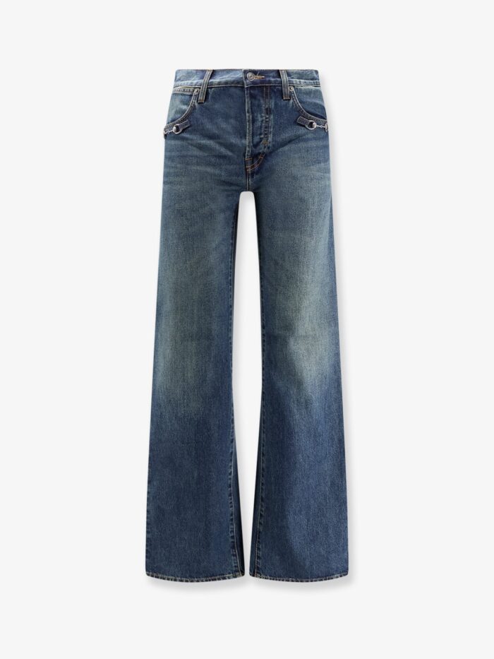 Gucci Cotton Jeans With Horsebit