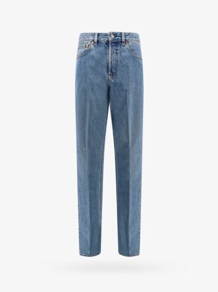 Gucci Cotton Jeans With Rossa Ancora Back Logo Patch