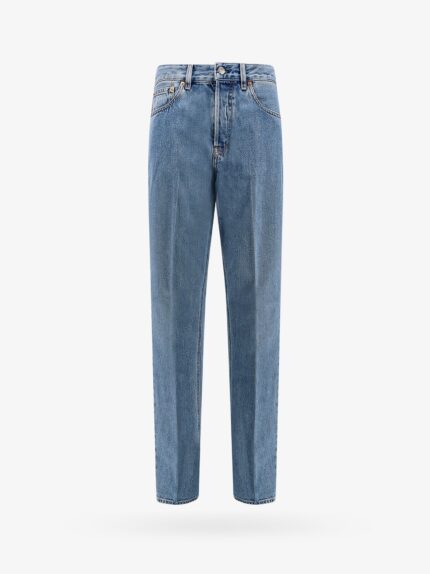 Gucci Cotton Jeans With Rossa Ancora Back Logo Patch