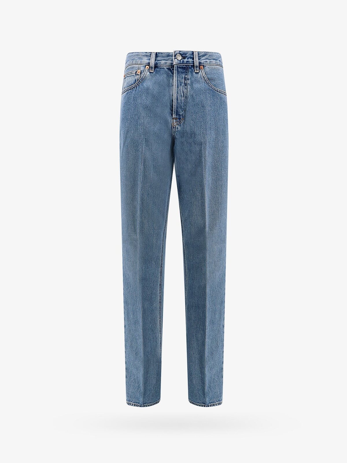 Gucci Cotton Jeans With Rossa Ancora Back Logo Patch