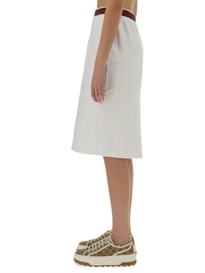Gucci COTTON JERSEY SKIRT