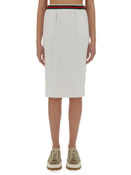 Gucci COTTON JERSEY SKIRT