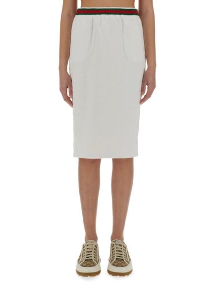Gucci COTTON JERSEY SKIRT