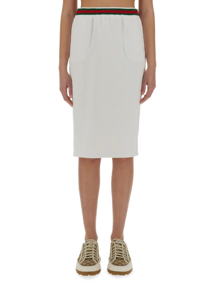 Gucci COTTON JERSEY SKIRT
